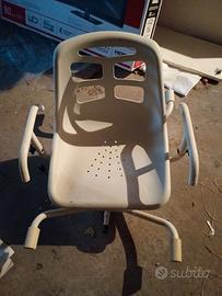 Sedia da bagno girevole