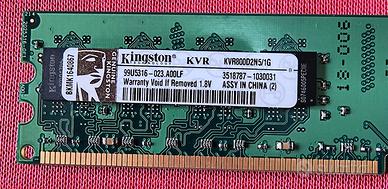 RAM DDR2 1 GB pc fisso - 2 pezzi