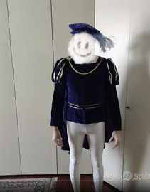 vestito di carnevale principe azzurro dama adulti