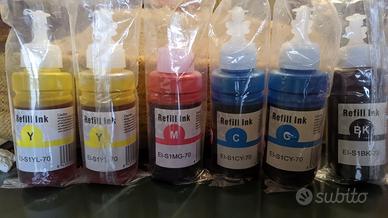 FLACONI DI INCHIOSTRI X EPSON ECOTANK SERIE T664 C