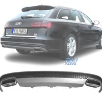 DIFFUSORE AUDI A6 12-15 LOOK RESTYLING + TERMINALI