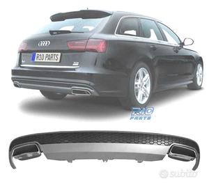 DIFFUSORE AUDI A6 12-15 LOOK RESTYLING + TERMINALI