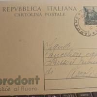 Cartolina postale pubblicitaria Chlorodont 