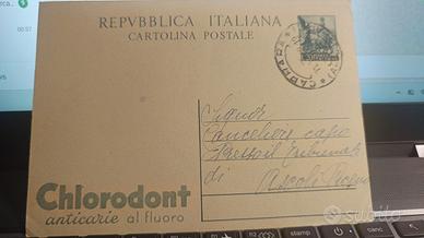 Cartolina postale pubblicitaria Chlorodont 