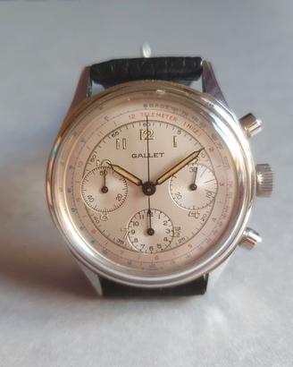 GALLET Multichron 12 Valjoux 72 cronografo vintage