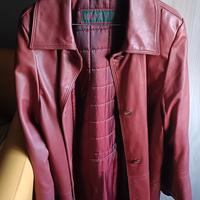 Giacca in pelle Pascucci vintage – colore Borgogna