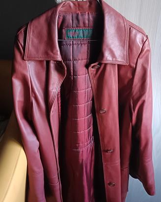 Giacca in pelle Pascucci vintage – colore Borgogna