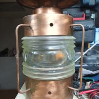 lampada marinara in rame e vetro