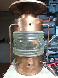 lampada marinara in rame e vetro