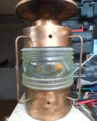 lampada marinara in rame e vetro