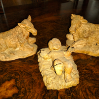 Presepe antico sculture vecchie terracotta