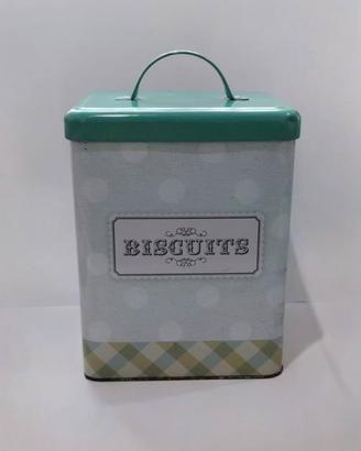 Elegante scatola in latta con un design vintage, p