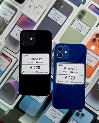 IPHONE 12 64GB batteria 100%