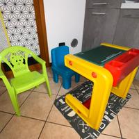 Banchetto scuola scrivania bambini chicco  sedia