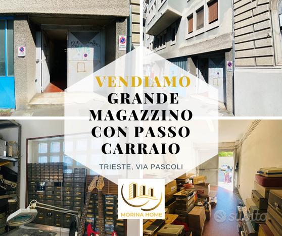 Grande magazzino con passo carraio via Pascoli