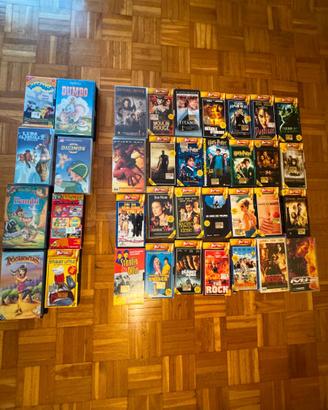 Lotto di n° 35 cassette VHS - anni 1990-2000