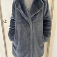 Cappotto doppiopetto Twinset ecopelliccia 