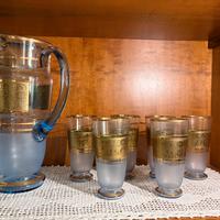 set 6 bicchieri di cristallo da bibita con caraffa