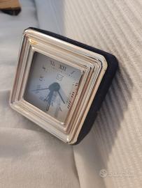 sveglia con cornice argento 925
