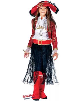 Vestito LADY CORSARA carnevale veneziano 4/5 anni