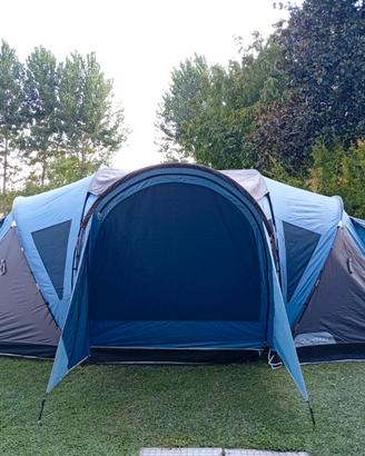 Tenda da campeggio 2 camere 4 persone