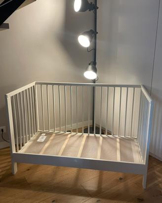 Lettino legno bianco Ikea con/senza sponda