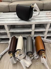 Borsa tracolla vera pelle - Nera