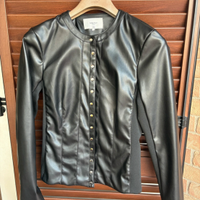 Giacca in ecopelle e tessuto Mis.L