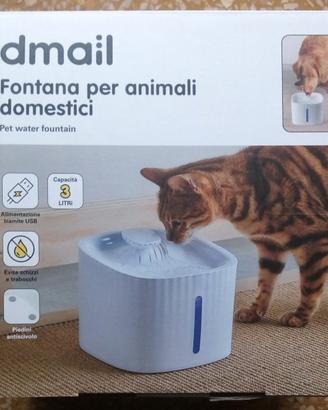 Fontana d'acqua per animali domestici Dmail