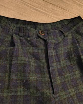 Pantaloni a quadri scozzesi donna