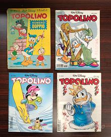 Lotto 4 Fumetti TOPOLINO Libretto Originali