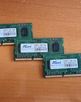 RAM DDR3 1GB 1333