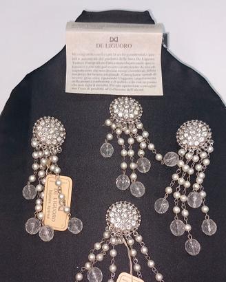 due coppie di orecchini De Liguoro bijoux sposa