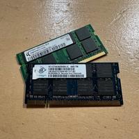 Ram laptop DDR2  1gb x 2