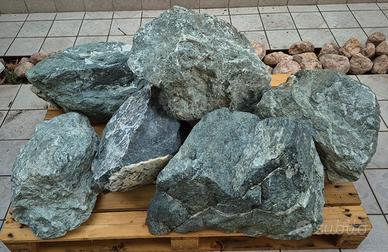 Sassi ornamentali verde alpi