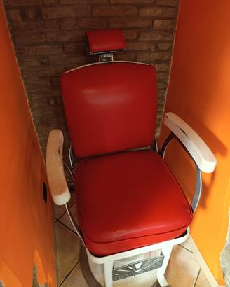 poltrona barbiere vintage