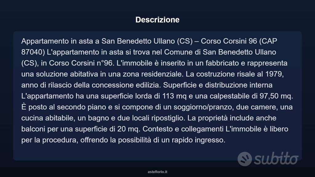 Appartamento – CS, Cosenza - Altro