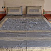 Copriletto matrimoniale etnico + 4 federe cuscini 