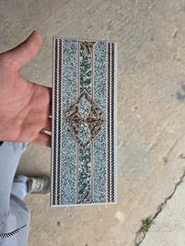 Piastrelle decorative dipinte a mano 10x25 cm 