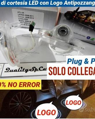 Proiettori LED Logo VOLKSWAGEN Golf 5 Luci Cortesi