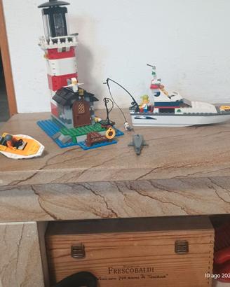 Lego set faro + barca