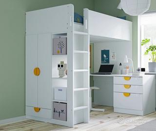 Letto a soppalco Ikea Småstad