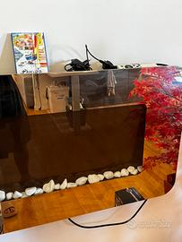 Stufa finto camino moderno