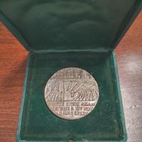 Rara medaglia commemorativa in argento 925 