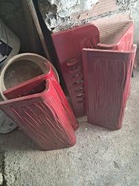 rivestimento  in ceramica  per stufa a pellet