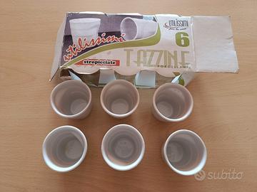 set 6 tazzine "stropicciate" serie Utilissimi
