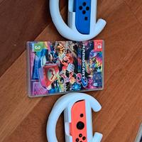 MarioKart 8 Deluxe+2 joy-con+impugnatura a volante