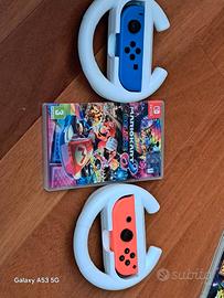 MarioKart 8 Deluxe+2 joy-con+impugnatura a volante