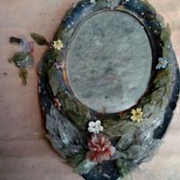 Vecchio specchietto da appoggio