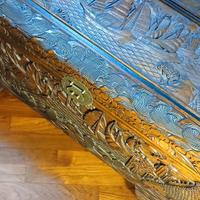 Antico Baule Cinese in Legno di Canfora Intagliat